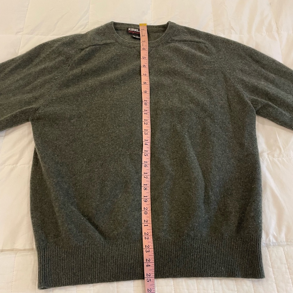 Kirkland Forest Green Cashmere Sweater Size Small - Picture 7 of 9